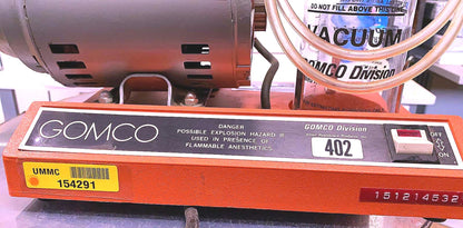 GOMCO 402 MEDICAL ASPIRATOR OIL LESS ASPIRATION PUMP FREE SHIP WATCH VIDEO