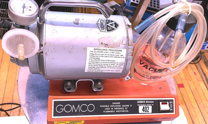 GOMCO 402 MEDICAL ASPIRATOR OIL LESS ASPIRATION PUMP FREE SHIP WATCH VIDEO