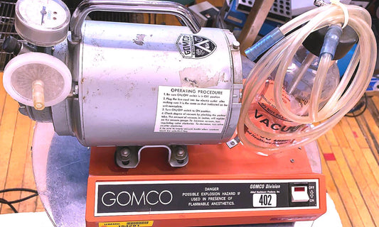 GOMCO 402 MEDICAL ASPIRATOR OIL LESS ASPIRATION PUMP FREE SHIP WATCH VIDEO