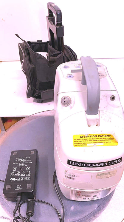 INOGEN FIRST GENERATION PORTABLE OXYGEN & CART FREE SHIPPING WATCH VIDEO