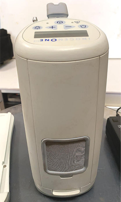 RARE INOGEN ONE G2 PORTABLE MEDICAL OXYGEN CONCENTRATOR 2BATTERY CART WATCHVIDEO