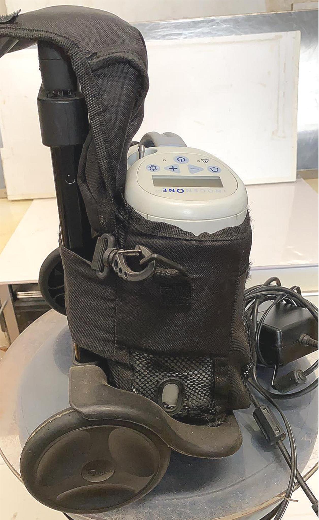 RARE INOGEN ONE G2 PORTABLE MEDICAL OXYGEN CONCENTRATOR 2BATTERY CART WATCHVIDEO