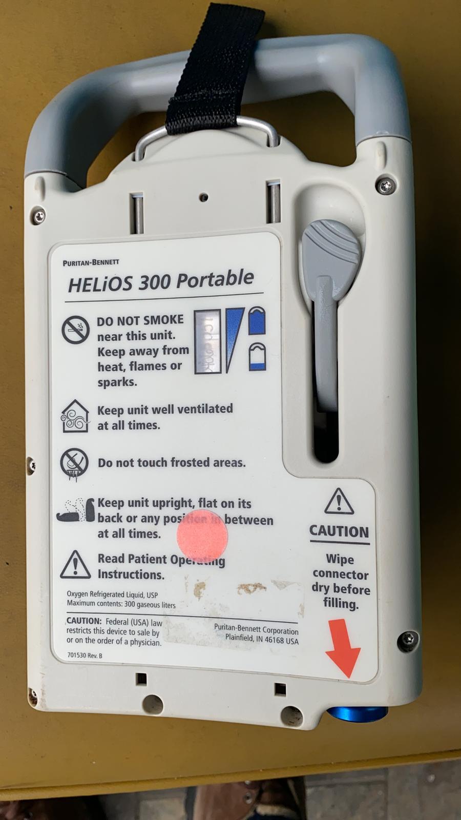 CAIRE HELIOS PLUS 300 PORTABLE LIQUID OXYGEN MEDICAL TANK FREE SHIP