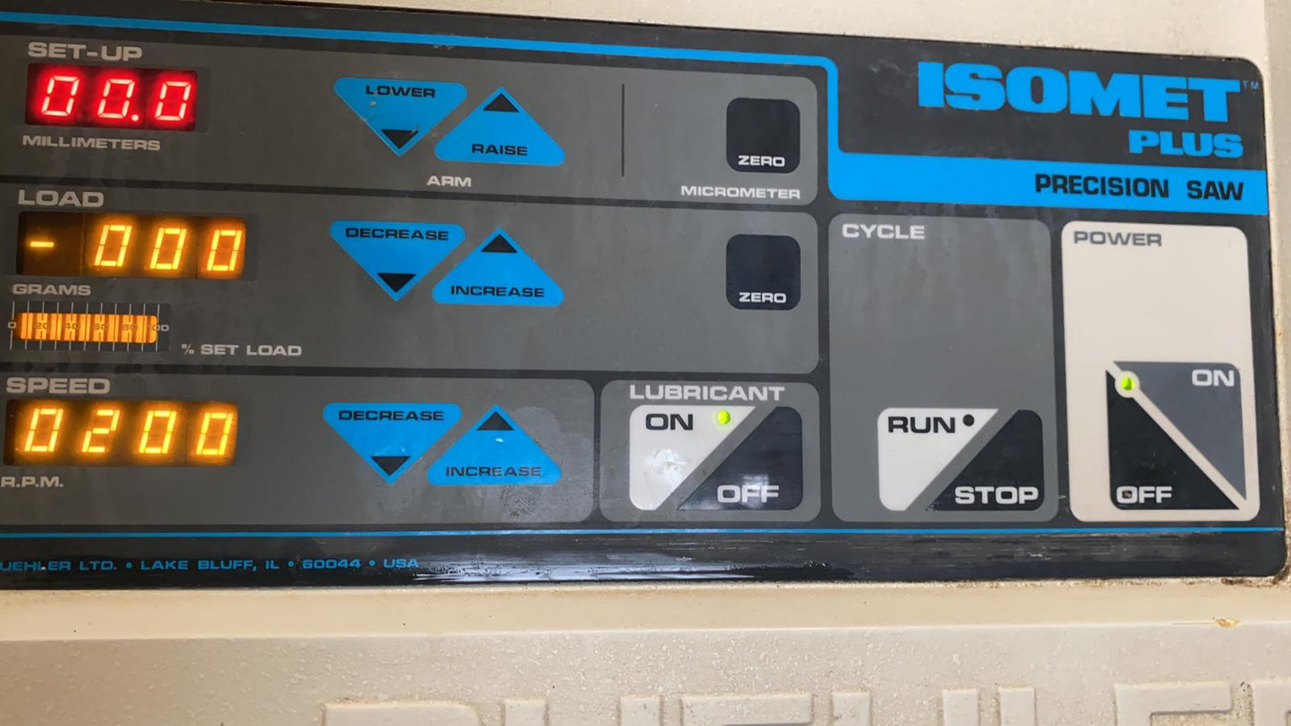 BUEHLER ISOMET PLUS THIN SECTIONING SAW CAT 11-2280-160 WATCH VIDEO FREE SHIP