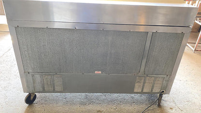 BEVERAGE-AIR 2 DOOR BKV SP60-16C SANDWICH PIZZA PREP TABLE FREE SHIP WATCH VIDEO