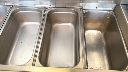 BEVERAGE-AIR 2 DOOR BKV SP60-16C SANDWICH PIZZA PREP TABLE FREE SHIP WATCH VIDEO