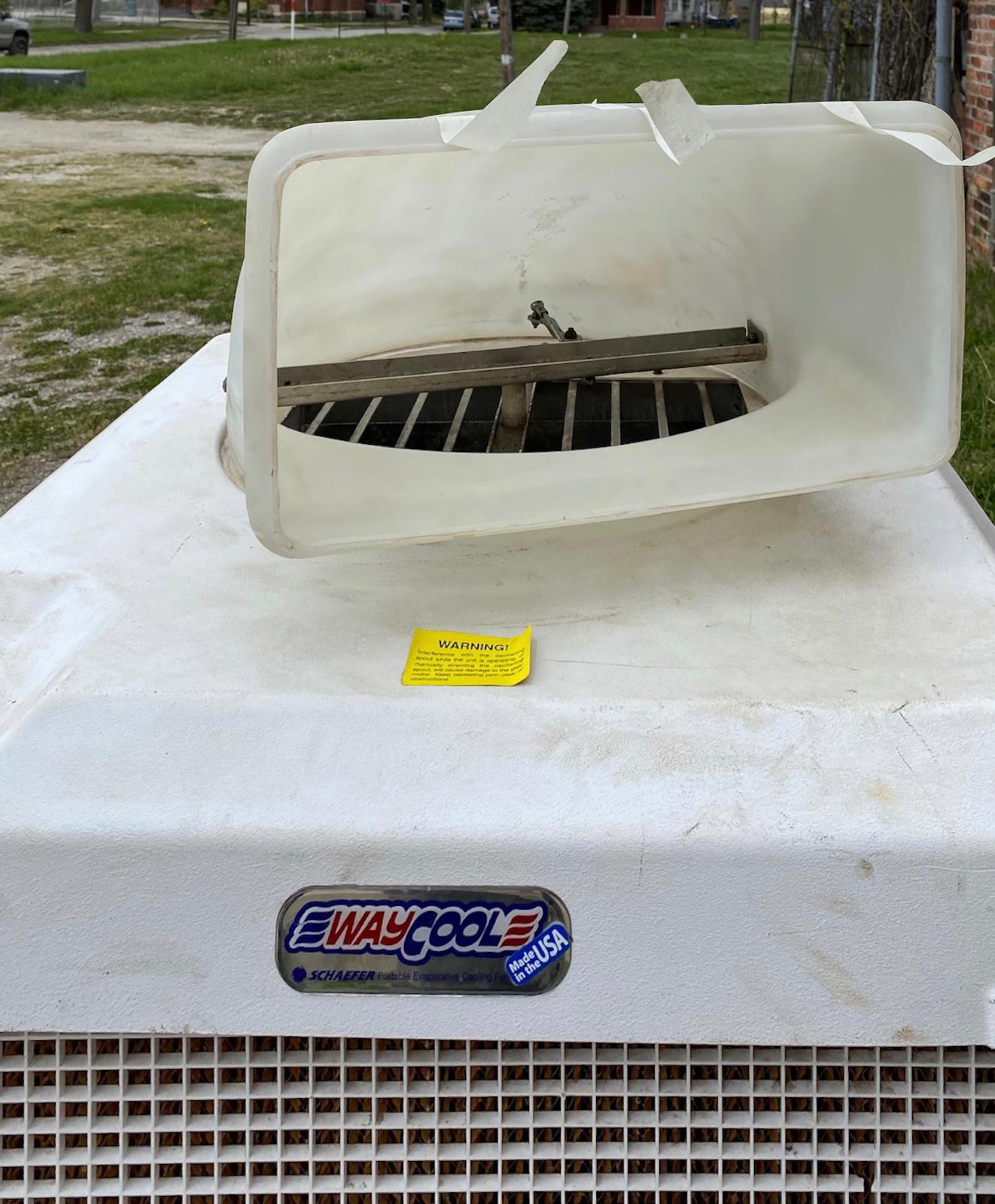 SCHAEFER WAYCOOL PORTABLE EVAPORATIVE COOLER ON WHEELS - WATCH VIDEO FREE SHIP
