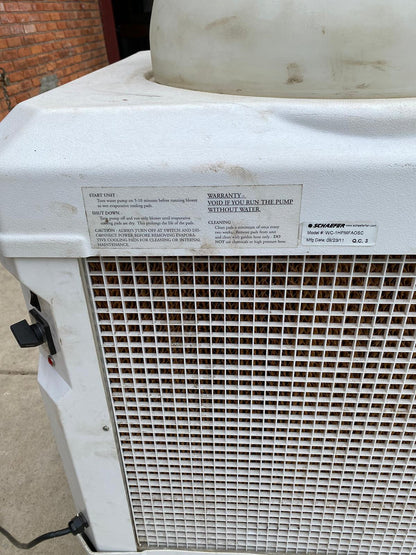 SCHAEFER WAYCOOL PORTABLE EVAPORATIVE COOLER ON WHEELS - WATCH VIDEO FREE SHIP