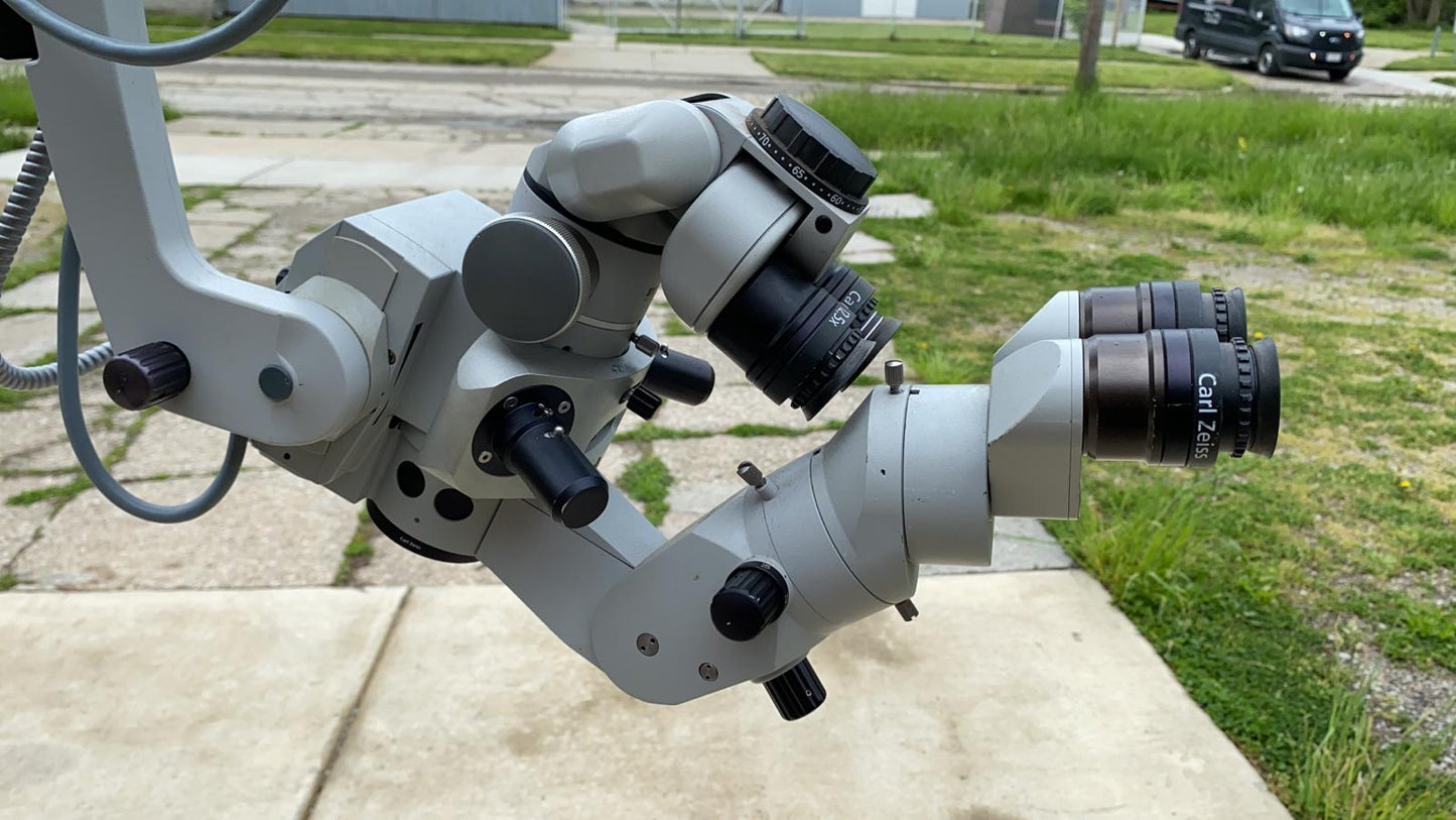 ZEISS UNIVERSAL S8 OPHTHALMOLOGIC MICROSCOPE STAND OPMI MD FOOT REMOTE FREE SHIP
