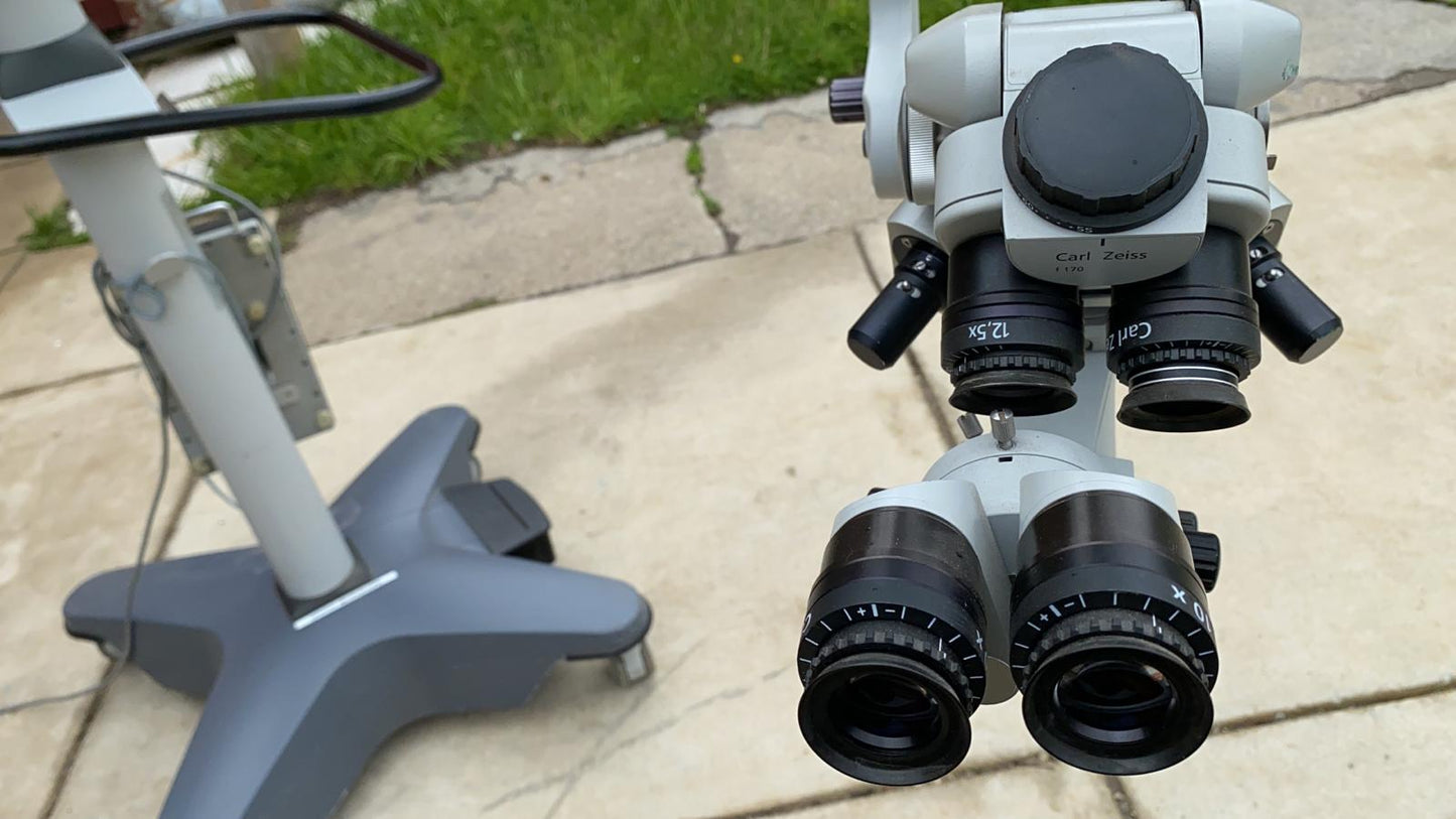 ZEISS UNIVERSAL S8 OPHTHALMOLOGIC MICROSCOPE STAND OPMI MD FOOT REMOTE FREE SHIP