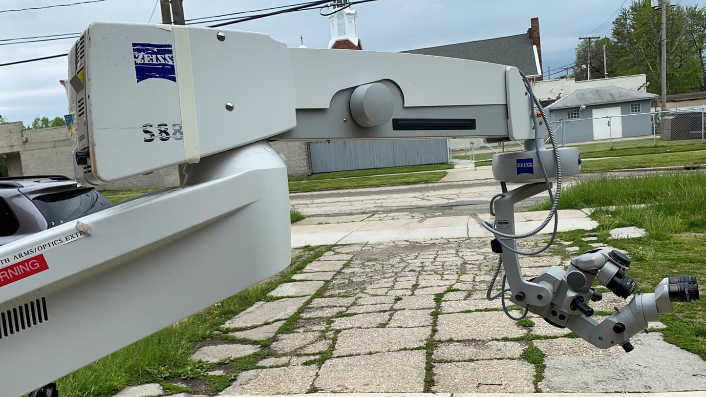 ZEISS UNIVERSAL S8 OPHTHALMOLOGIC MICROSCOPE STAND OPMI MD FOOT REMOTE FREE SHIP