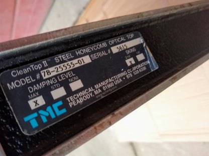 47"x35"x2" TMC 78-25555-01 BENCHTOP VIBRATION OPTICAL ISOLATION TABLE