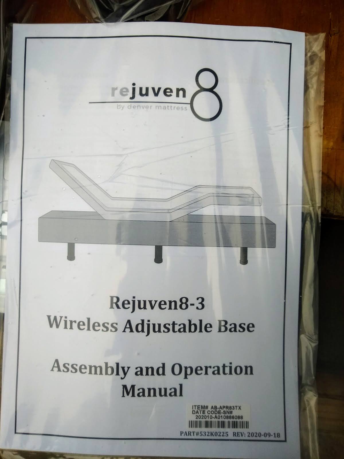 REJUVEN8® WIRELESS ADJUSTABLE TWIN XL EZ SLEEPER POWER BASE POWER FREE SHIP