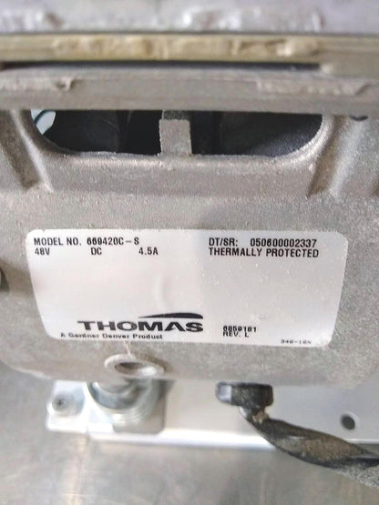 THOMAS 669420C-S PISTON AIR COMPRESSOR VACUUM PUMP