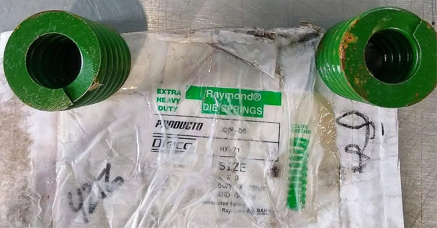 5 Units of RAYMOND 2 x 3" / 50 x 76mm GREEN SPRING COIL DIECO HX 71 FREESHIPPING