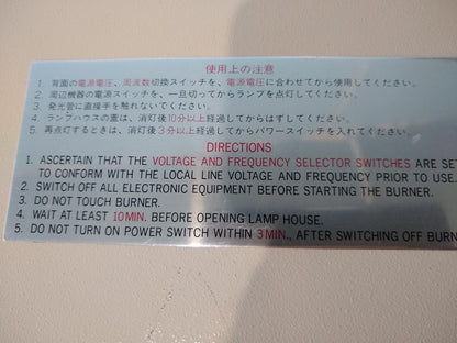 OLYMPUS BH2-RFL-T2 POWER SUPPLY For 100W HIGH PRESSURE MERCURY BURNER FREE SHIP