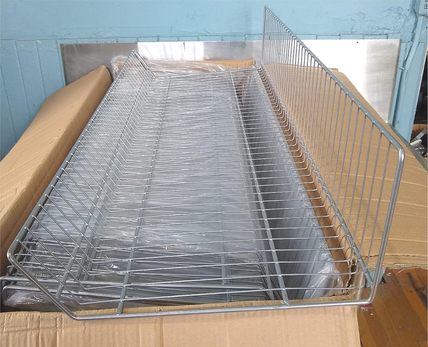 8 UNITS BN GRAND+BENEDICTS OPEN END COMMERCIAL RACK BASKETS - 16inx48in FREESHIP