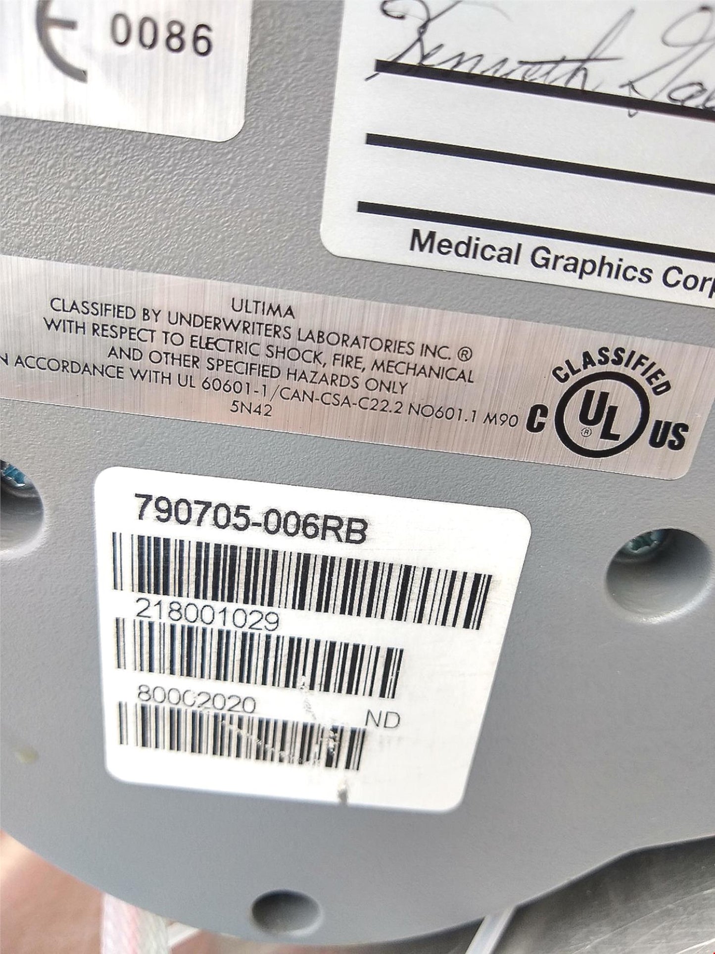 MEDGRAPHICS ULTIMA 790705-006RB SERIES CARDIORESPIRATORY DIAGNOSIS FREE SHIP