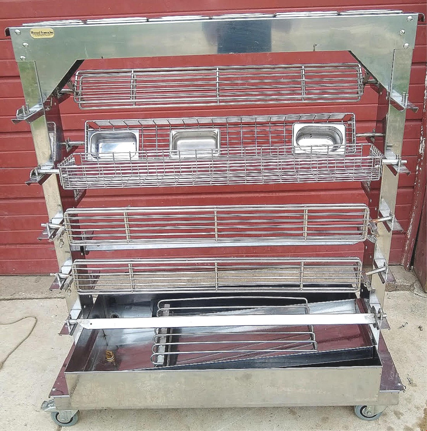 ROTISOL SPIT RACK USA 201375-1400MF for MASTER FLAME 1375 by ROTISSERIE FRANCE