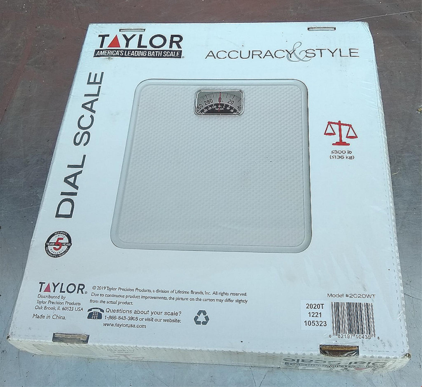 TAYLOR 2020T ROTATING DIAL ANALOG SCALE NEW IN BOX 90-day-WARRANTY FREE SHIP