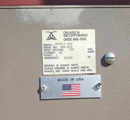 DELATECH® 857V2 VAPOR DEPOSITION CVD EXHAUST GAS SCRUBBER 90DayWarranty FRESHIP