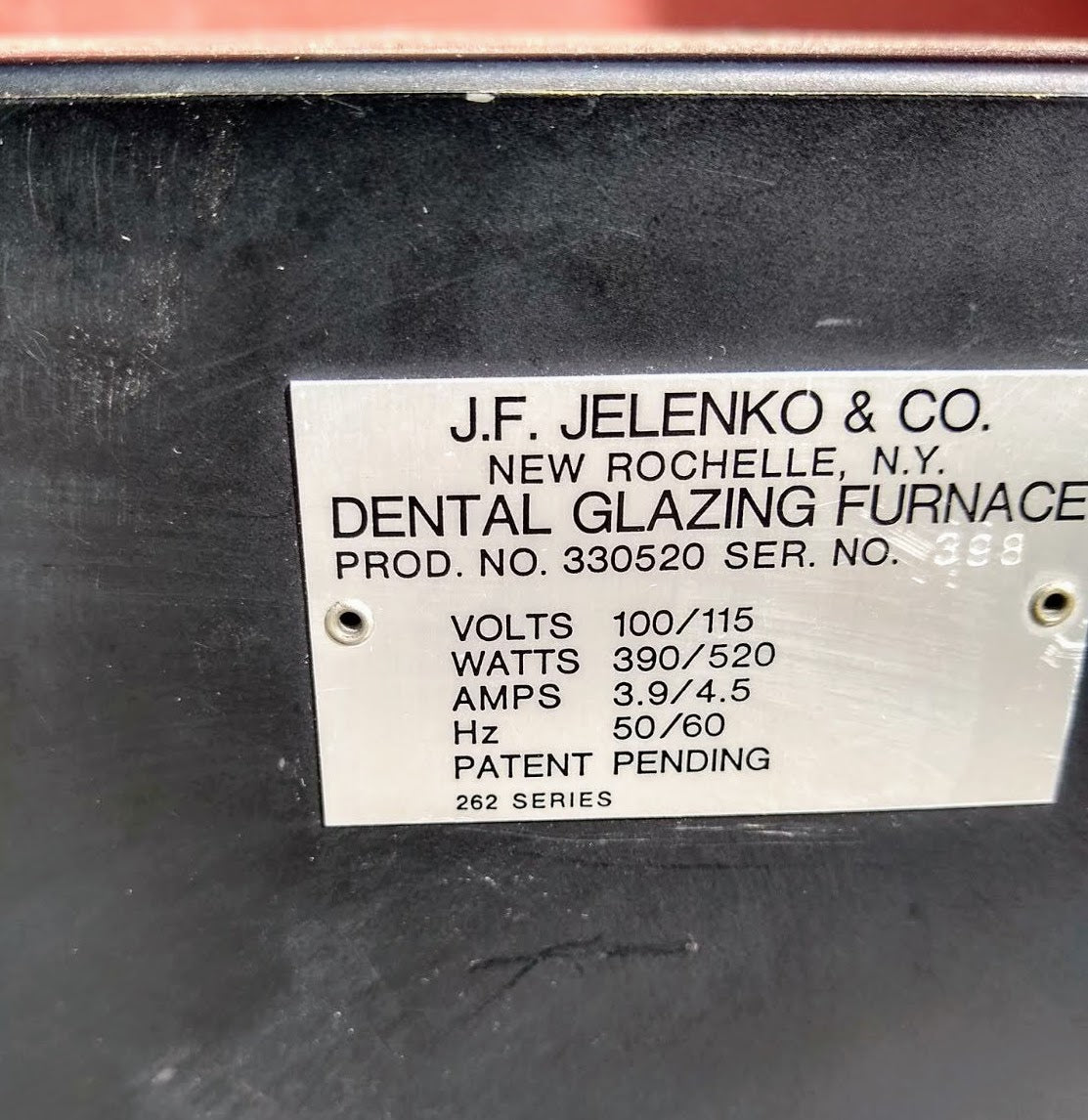 PENNWALD JELENKO JEL-CRAFT AUTO-GLAZER DENTAL FURNACE OVEN FREE SHIP