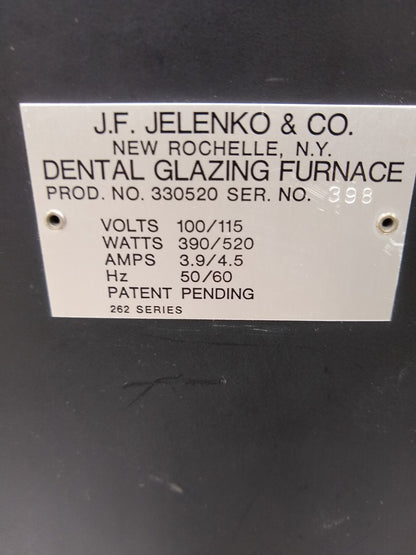 PENNWALD JELENKO JEL-CRAFT AUTO-GLAZER DENTAL FURNACE OVEN FREE SHIP