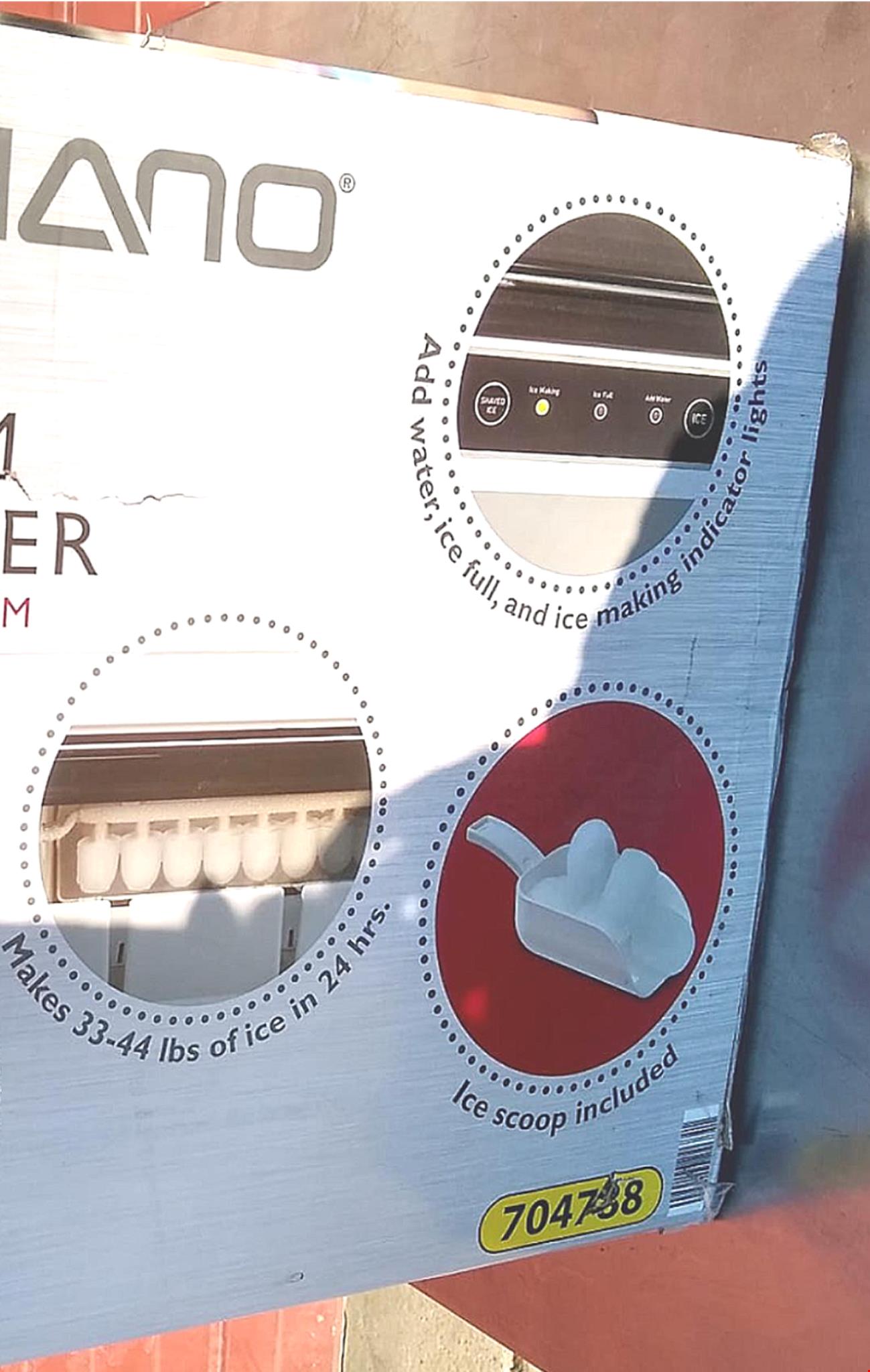 BRAND NEW IN BOX AMBIANO (ALDI) HOUSEHOLD COUNTERTOP PREMIUM ICE MAKER FREE SHIP