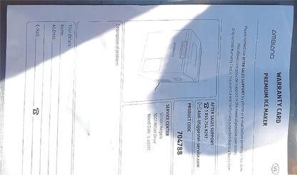 BRAND NEW IN BOX AMBIANO (ALDI) HOUSEHOLD COUNTERTOP PREMIUM ICE MAKER FREE SHIP