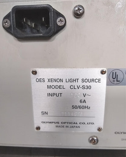 OLYMPUS CLV-S30 LAPAROSCOPY LIGHT SOURCE Endoscopy Video Halogen Lamp FREE SHIP