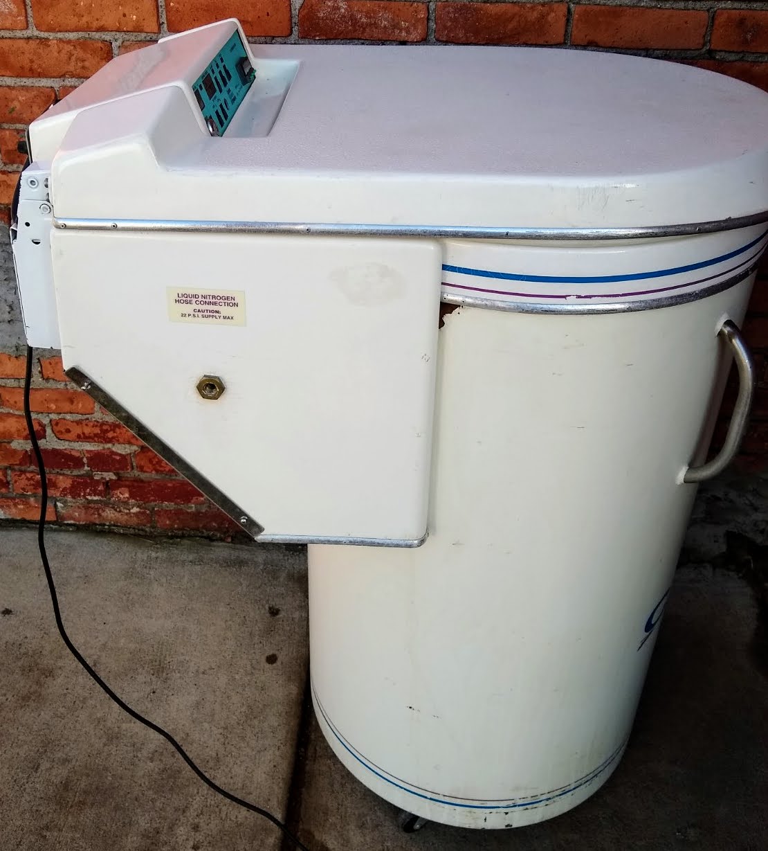 CUSTOM BIOGENIC CBS 1500 LIQUID NITROGEN -190°C CRYO DRY STORAGE TANK FREE SHIP