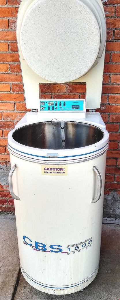 CUSTOM BIOGENIC CBS 1500 LIQUID NITROGEN -190°C CRYO DRY STORAGE TANK FREE SHIP