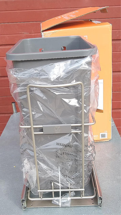 SQUARED AWAY 10x16x19" UNDER CABINET SLIDING TRASH CAN 90DAYWARRANTY FREE SHIP