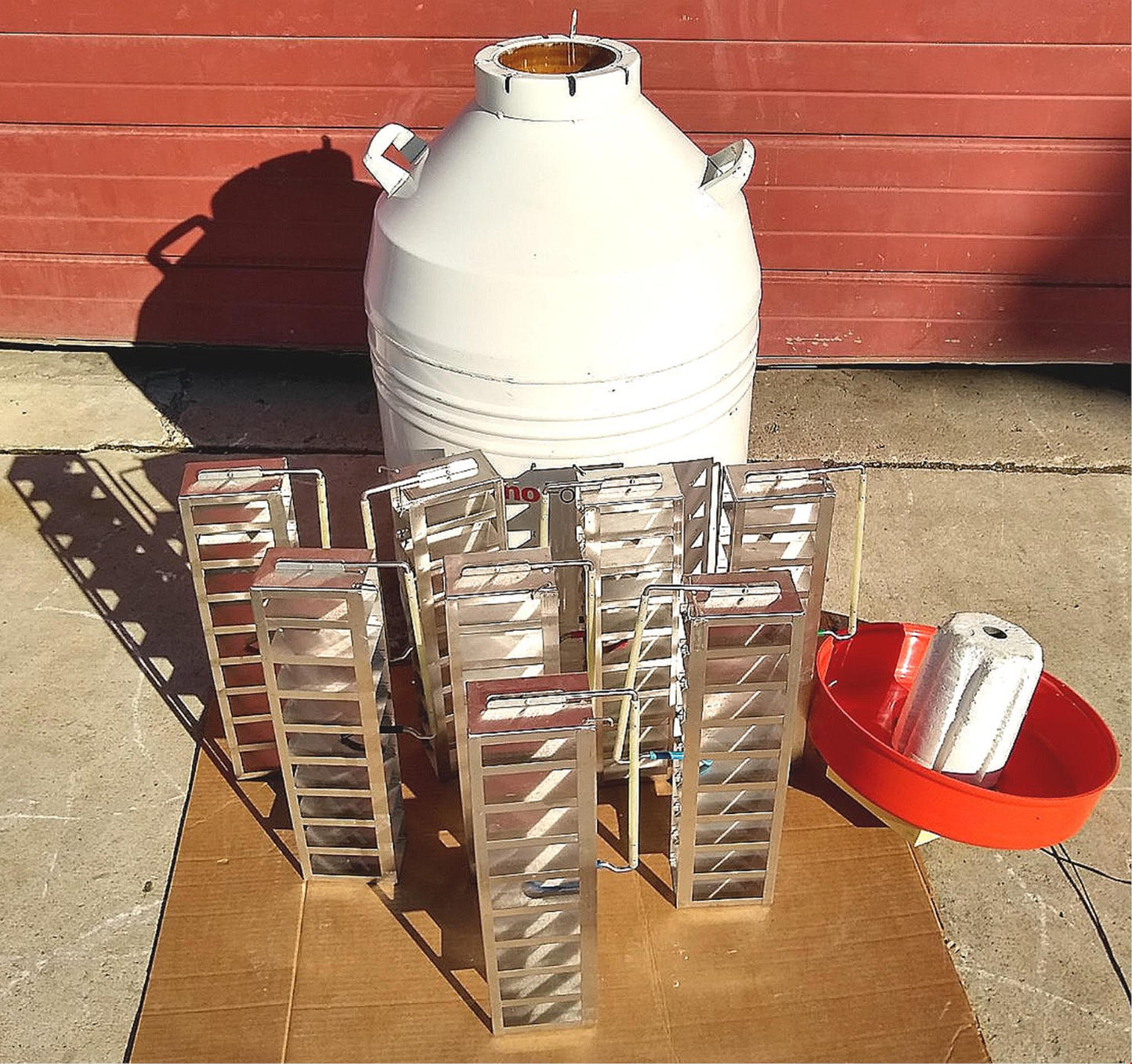 THERMOLYNE DEWAR LOCATOR 8 CMR-2800 CRYOGENIC STORAGE TANK NITROGEN MONITOR