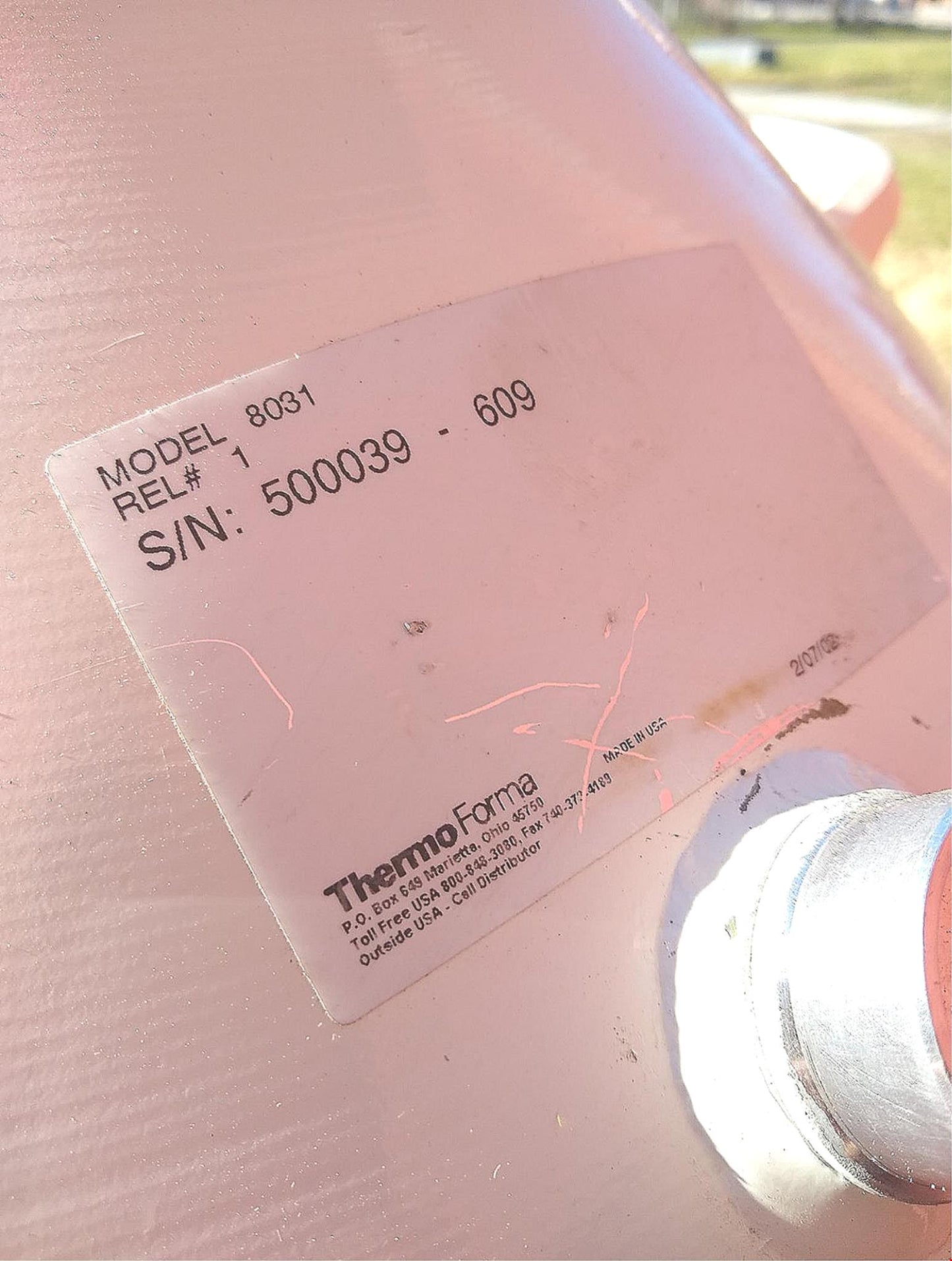 THERMOLYNE DEWAR LOCATOR 8 CMR-2800 CRYOGENIC STORAGE TANK NITROGEN MONITOR