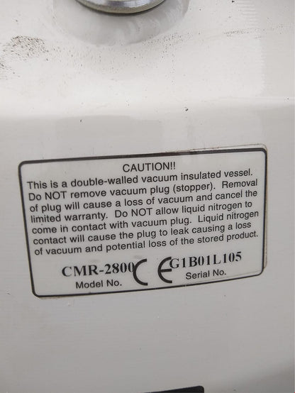 THERMOLYNE DEWAR LOCATOR 8 CMR-2800 CRYOGENIC STORAGE TANK NITROGEN MONITOR