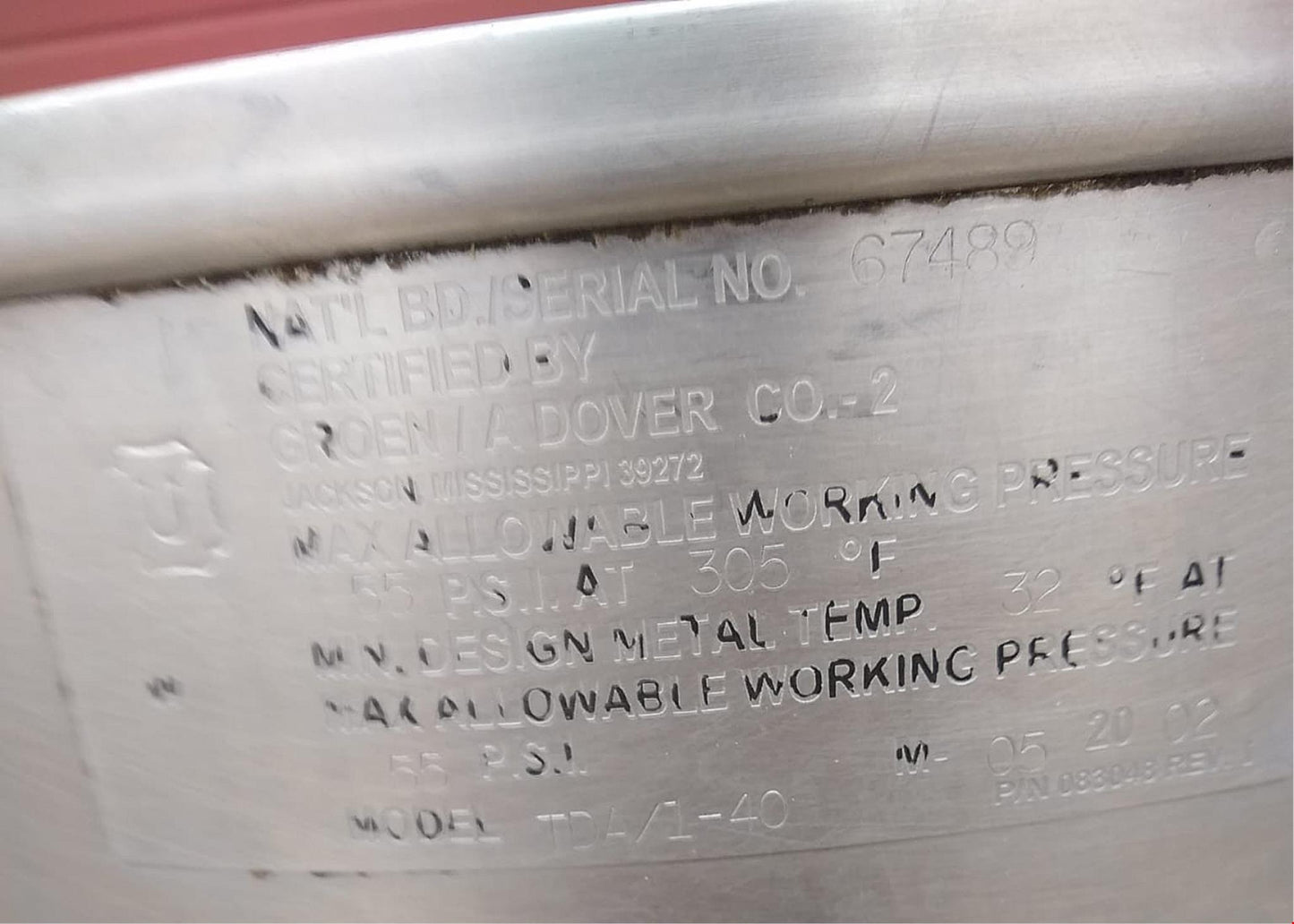 RARE 3 UNIT STATION GROEN TDA/1-40 DIRECT STEAM 30 GALLON TILT KETTLES FREESHIP