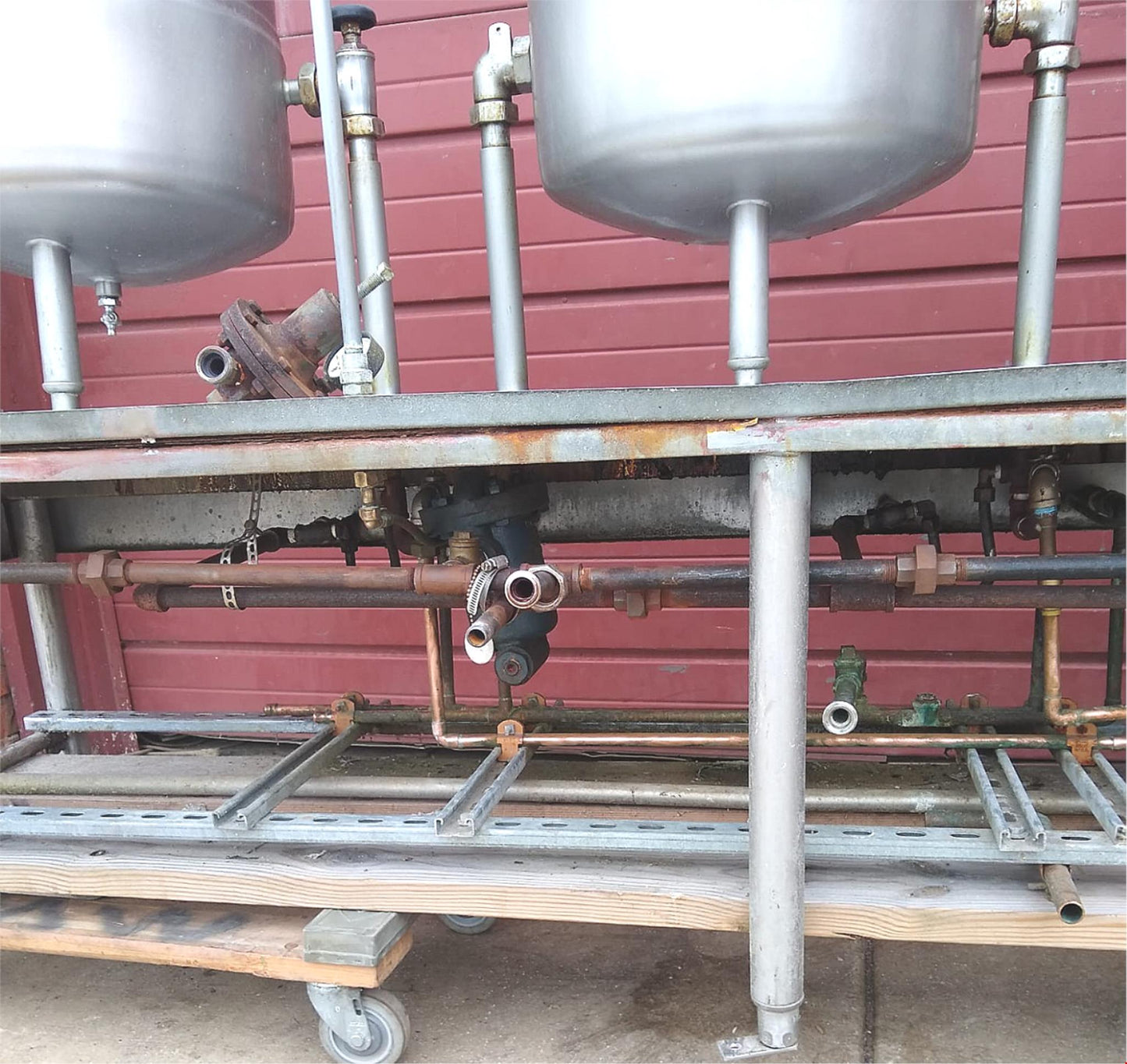 RARE 3 UNIT STATION GROEN TDA/1-40 DIRECT STEAM 30 GALLON TILT KETTLES FREESHIP