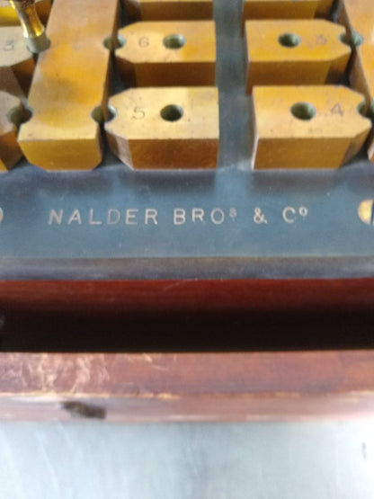 VINTAGE HISTORIC NALDER BROS of LONDON POTENTIOMETER RESISTANCE BOX 27"x13"x11"