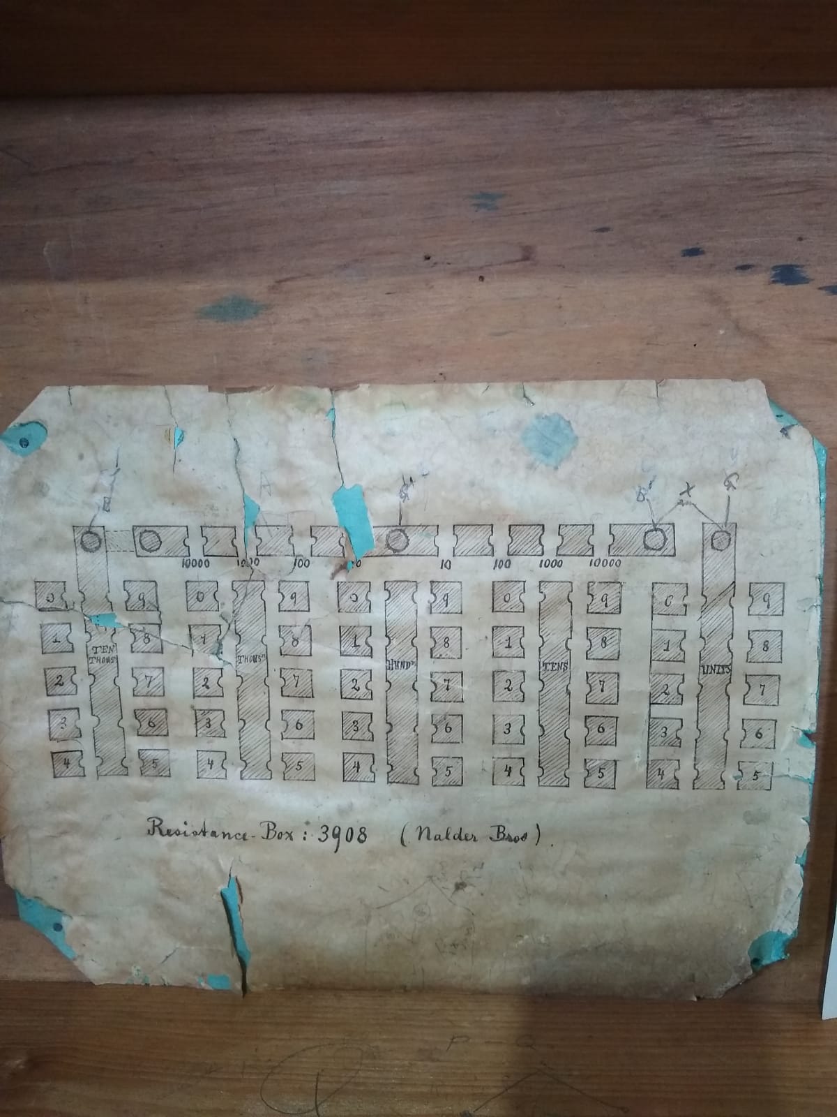 VINTAGE HISTORIC NALDER BROS of LONDON POTENTIOMETER RESISTANCE BOX 27"x13"x11"