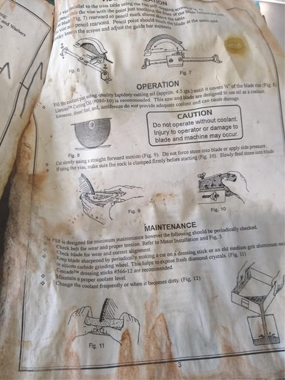 LORTONE FS8 LAPIDARY TRIM SAW POLISHER WATCH VIDEO FREE SHIP