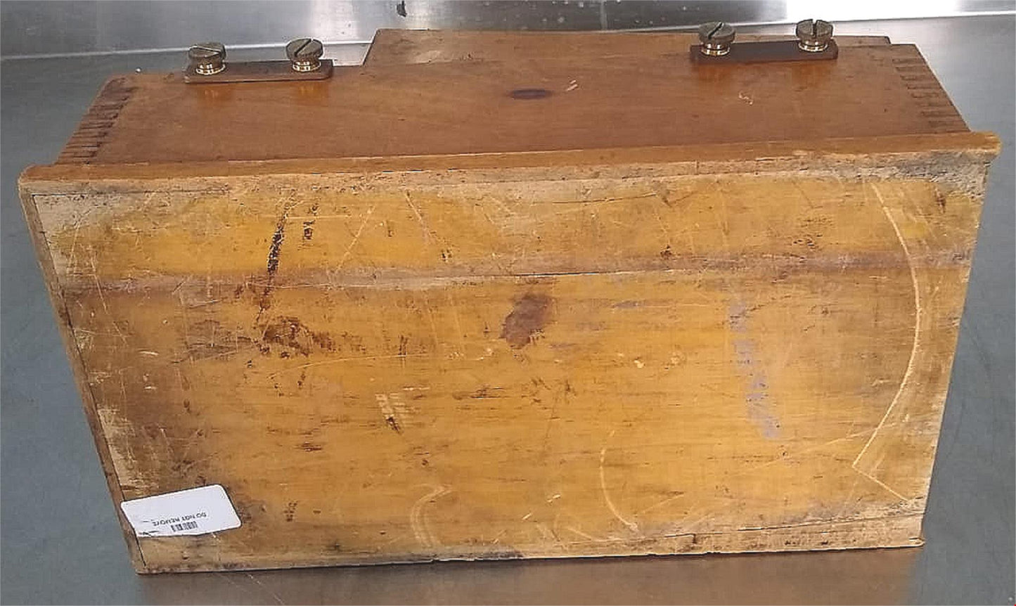 VINTAGE 1911 OTTO WOLFF HISTORIC BERLIN POTENTIOMETER RESISTANCE BOX 17"x9.5"x8"