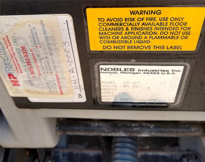 NOBLES 2701 SPEED SCRUB 27" FLOOR SCRUBBER BATTERIES CHARGER WARRANTY FREE SHIP