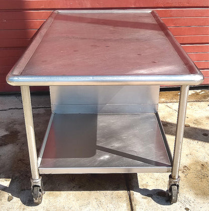 MADEINUSA VINTAGE 1959 HEAVY GAUGE STAINLESS 60x36x32 ISLAND +3DRAWERS FREE SHIP