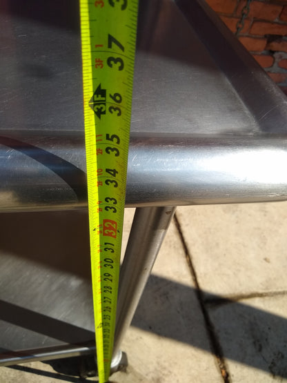 MADEINUSA VINTAGE 1959 HEAVY GAUGE STAINLESS 60x36x32 ISLAND +3DRAWERS FREE SHIP