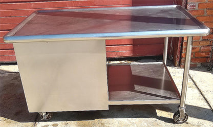 MADEINUSA VINTAGE 1959 HEAVY GAUGE STAINLESS 60x36x32 ISLAND +3DRAWERS FREE SHIP