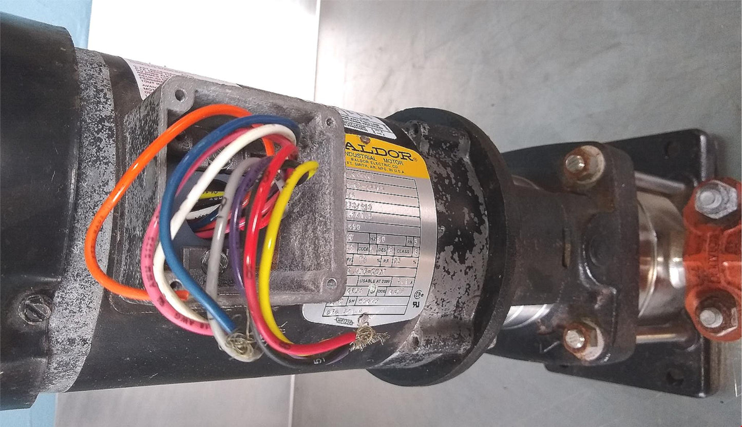 GRUNDFOS VERTICAL 3 PHASE 0.75HP D41136062E HIGH PRESSURE PUMP 22GPM FREE SHIP