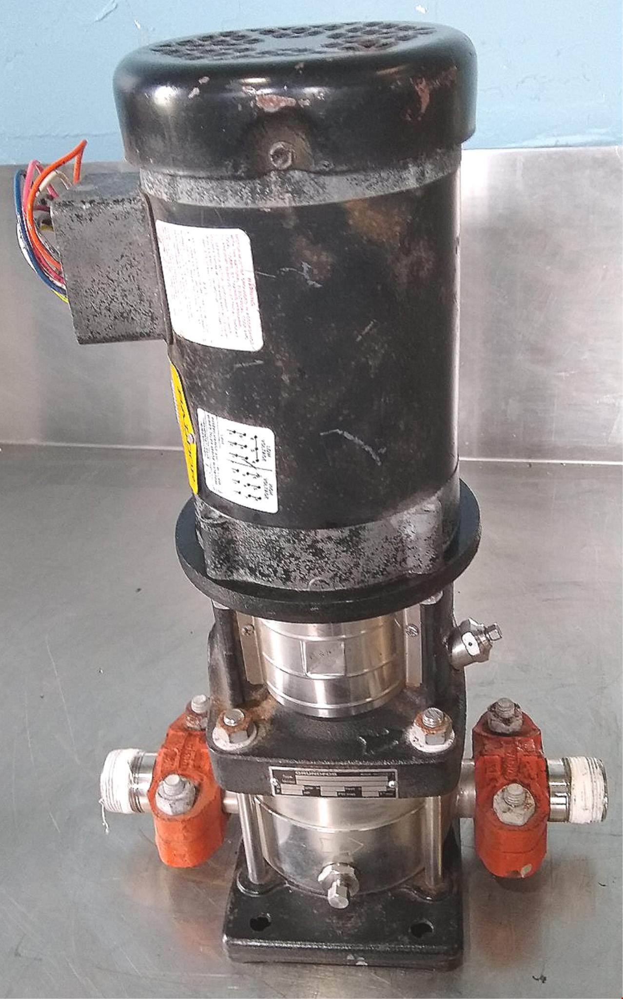 GRUNDFOS VERTICAL 3 PHASE 0.75HP D41136062E HIGH PRESSURE PUMP 22GPM FREE SHIP