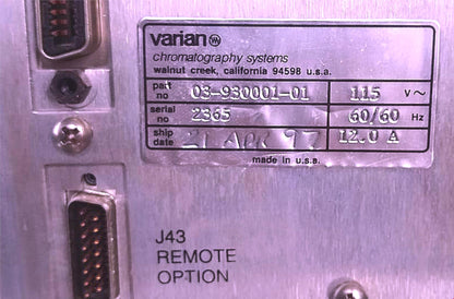 VARIAN STAR 3400-CX DEDICATED CAPILARY LAB GC GAS CHROMATOGRAPHY FREE SHIPPING