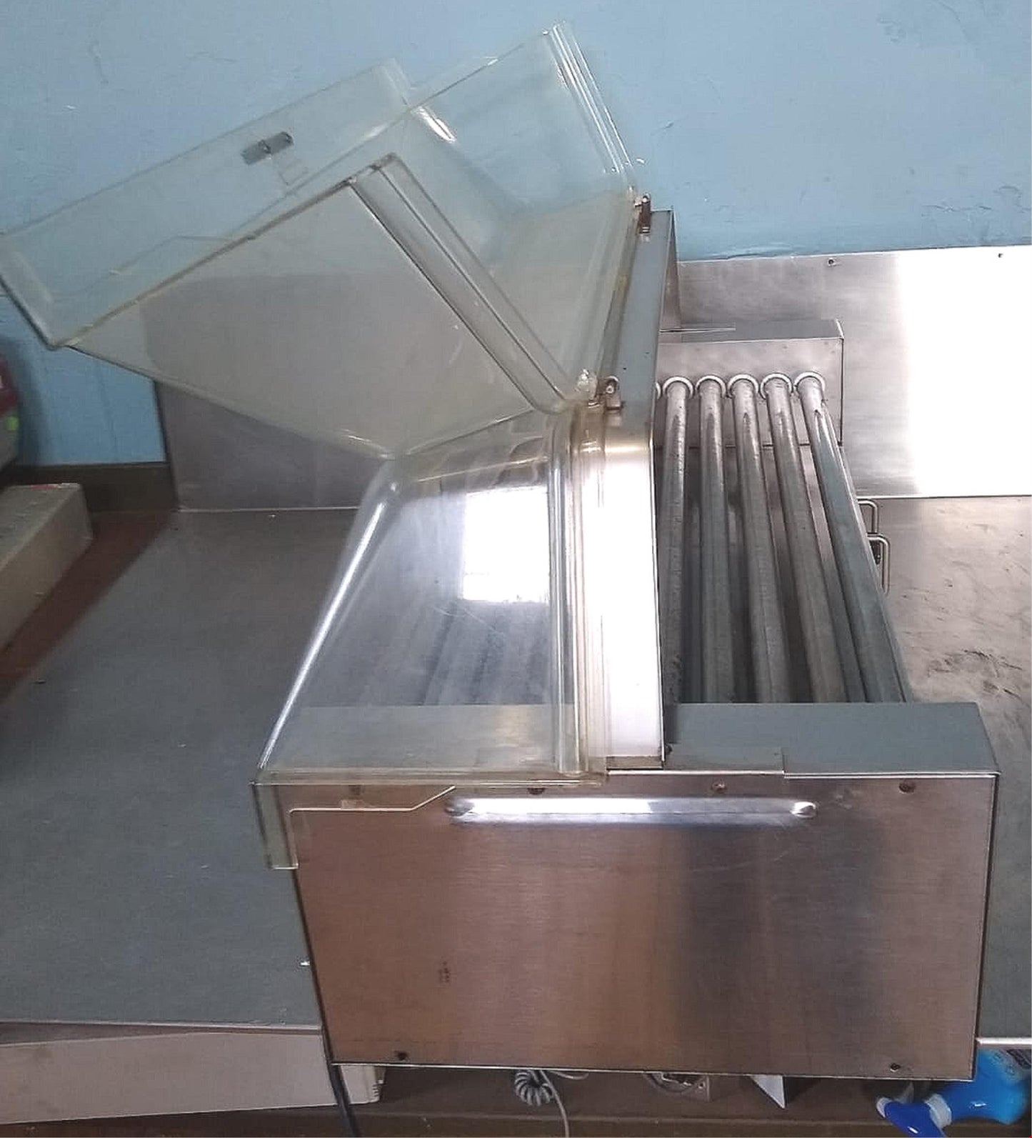 STAR MODEL 45 DOUBLE DECK HOT DOG ROLLER with HOOD WATCH VIDEO FREE SHIPPING